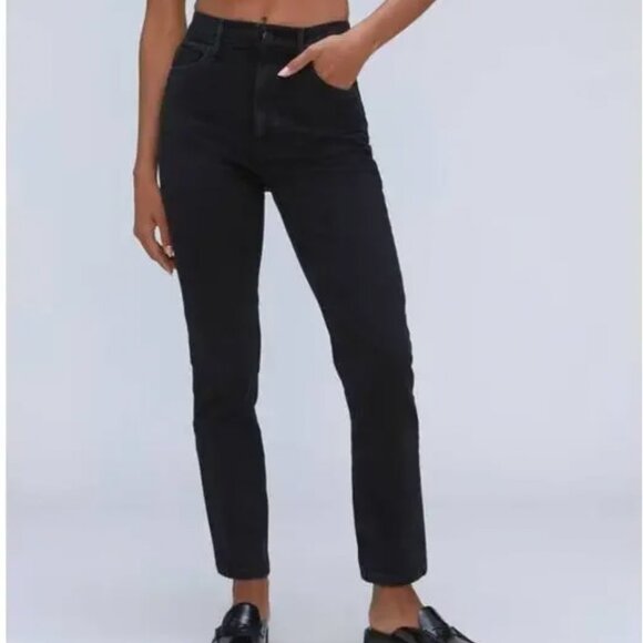 Everlane The Original Cheeky Jean Black Size 24 - Picture 1 of 6